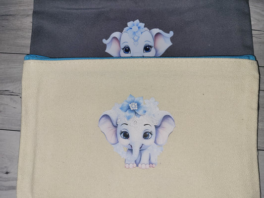 Blue Elephant Make-up Bag