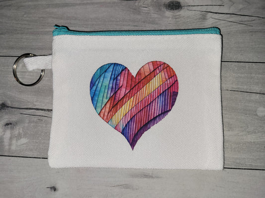 Colorful Heart Coin Purse